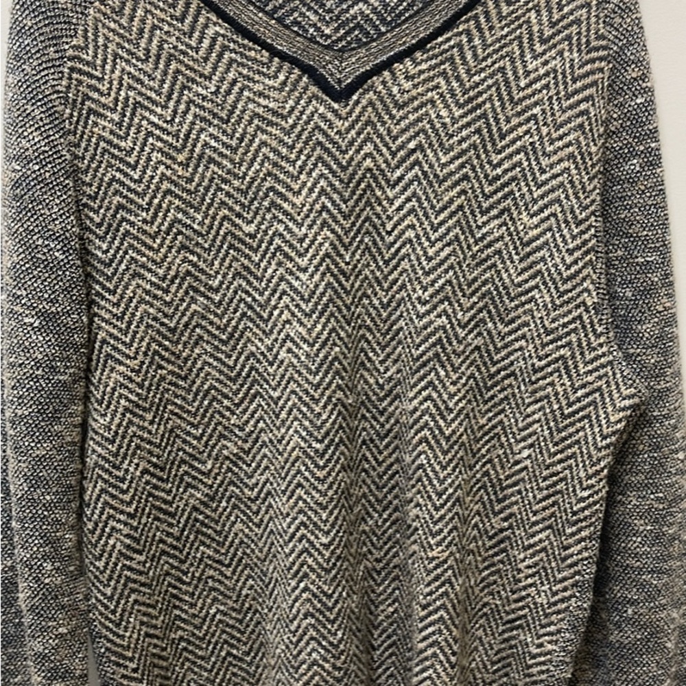 Missoni Black and Cream Cashmere Chevron Knit